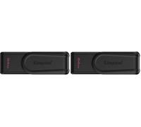 Kingston DataTraveler Exodia S Clé USB - 64Go - USB 3.2 Gen 1 - USB Type A - Noir/Noir - DTXS/64GB (Lot de 2)