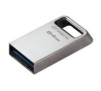 Kingston DataTraveler Micro clé USB 64GB 200MB/s Métal USB 3.2 Gen 1 - DTMC3G2/64GB