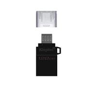 Kingston DataTraveler microDuo3 G2 - DTDUO3G2/128GB Clé microUSB et USB Type-A pour Android OTG, Noir