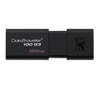 Kingston DT100G3/218GB DataTraveler 100 G3, USB 3.0, 3.1 Flash Drive, 128 GB, NOIR G