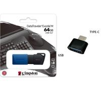 Kingston Technology DataTraveler 64GB USB3.2 Gen 1 Exodia M (Noir + Bleu)