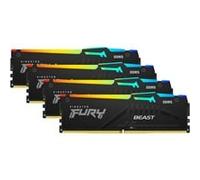 Kingston Technology FURY Beast 128 Go 5200 MT/s DDR5 CL40 DIMM (Kits de 4) RGB XMP