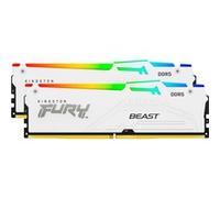 Kingston Technology FURY Beast 32GB 6000MT/s DDR5 CL30 DIMM (Kits de 2) White RGB EXPO