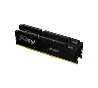 Kingston FURY Beast - DDR5 - kit - 16 Go: 2 x 8 Go - DIMM 288 broches - 6000 MT/s / PC5-48000 - CL36 - 1.35 V - mémoire sans tampon - on-die ECC - noir G