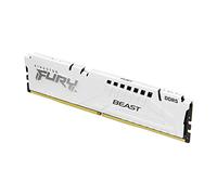 Kingston FURY Beast Blanc DDR5 64Go (2x32Go) 5200MT/s CL40 DIMM Mémoire pour PC de Gamer Kit de 2 Intel XMP - KF552C40BWK2-64