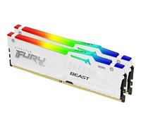 Kingston Fury Beast RGB kit 64GB (2x32) DDR5-6000 CL36-38-38 blanc