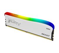 Kingston FURY Beast blanc RGB Special Edition 8GB 3200MT/s DDR4 CL16 DIMM Mémoire Kit pour PC Module Simple- KF432C16BWA/8