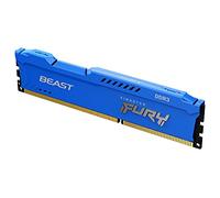 Kingston FURY Beast Bleu 4GB 1600MHz DDR3 CL10 Mémoire Kit pour PC Module Simple KF316C10B/4