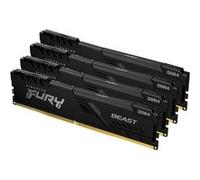 Kingston FURY Beast (4 x 8GB, 3200 MHz, RAM DDR4, DIMM), Mémoire vive, Noir