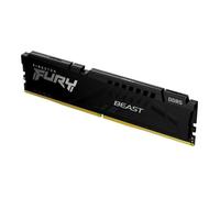 Kingston Technology FURY 16 Go 5600 MT/s DDR5 CL40 DIMM Beast Black, 16 Go, 1 x 16 Go, DDR5, 5600 MHz, 288-pin DIMM, Noir KF556C40BB-16