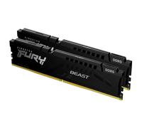Kingston Technology FURY 16 Go 5600 MT/s DDR5 CL40 DIMM (Kits de 2) Beast Black, 16 Go, 2 x 8 Go, DDR5, 5600 MHz, 288-pin DIMM KF556C40BBK2-16