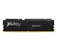 Kingston FURY Beast Noir DDR5 128Go (2x64Go) 5600MT/s CL36 DIMM Mémoire pour PC de Gamer Kit de 2 AMD EXPO et Intel XMP - KF556C36BBEK2-128