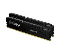 Kingston FURY Beast - DDR5 - kit - 32 Go: 2 x 16 Go - DIMM 288 broches - 3000 MT/s / PC5-48000 - CL36 - 1.35 V - mémoire sans tampon - on-die ECC - noir