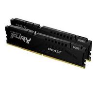 Kingston FURY Beast - DDR5 - kit - 32 Go: 2 x 16 Go - DIMM 288 broches - 5600 MT/s / PC5-44800 - CL36 - 1.25 V - mémoire sans tampon - on-die ECC - noir G