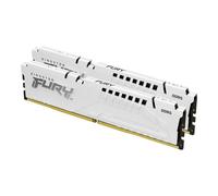 Kingston FURY Beast - DDR5 - kit - 32 Go: 2 x 16 Go - DIMM 288 broches - 6000 MT/s / PC5-48000 - CL36 - 1.35 V - mémoire sans tampon - on-die ECC - blanc