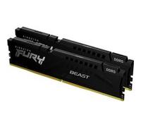 Kingston FURY Beast Noir DDR5 64Go (2x32Go) 5600MT/s CL40 DIMM Mémoire pour PC de Gamer Kit de 2 AMD EXPO et Intel XMP - KF556C40BB2K2-64