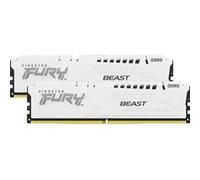 FURY Beast - DDR5 - kit - 64 Go: 2 x 32 Go - DIMM 288 broches - 6000 MT/s / PC5-48000 - CL36 - 1.35 V - mémoire sans tampon - on-die ECC - blanc