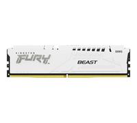 Kingston FURY Beast - DDR5 - module - 16 Go - DIMM 288 broches - 6000 MHz / PC5-48000 - CL36 - 1.35 V - mémoire sans tampon - on-die ECC - blanc