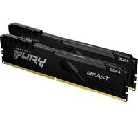 Kingston FURY Beast Mémoire pour PC DDR4 32 GB 2 x 16 GB ECC 3200 MHz DIMM 288 broches CL16 KF432C16BB1K2/32