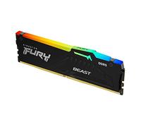 Kingston FURY Beast Noir RGB 128Go (4x32Go) 5600MT/s DDR5 CL40 DIMM Mémoire pour PC de Gamer Kit de 4 Intel XMP - KF556C40BBAK4-128