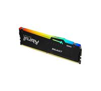 Kingston FURY Beast Noir RGB 32Go 6000MT/s DDR5 CL36 DIMM Mémoire pour PC de Gamer Module Simple AMD EXPO/ Intel XMP - KF560C36BBEA-32