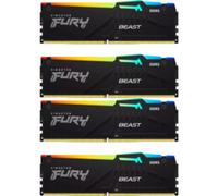 Kingston FURY Beast RGB - 128 Go - 4 x 32 Go - DDR5 - 5200 MHz - DIMM 288 broches