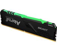 Barrette mémoire 16Go DIMM DDR4 Kingston Fury Beast RGB 3600MHz (Noir)