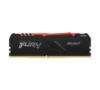Kingston FURY Beast RGB 8GB 2666MT/s DDR4 CL16 Mémoire Kit pour PC Module Simple KF426C16BBA/8