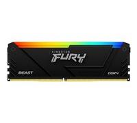 FURY Beast RGB - DDR4 - module - 16 Go - DIMM 288 broches - 3600 MT/s / PC4-28800 - CL18 - 1.35 V - mémoire sans tampon - non ECC - noir
