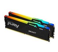 FURY Beast RGB - DDR5 - kit - 16 Go: 2 x 8 Go - DIMM 288 broches - 5200 MT/s / PC5-41600 - CL40 - 1.25 V - mémoire sans tampon - on-die ECC