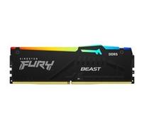 Kingston FURY Beast RGB - DDR5 - kit - 16 Go: 2 x 8 Go - DIMM 288 broches - 6000 MT/s / PC5-48000 - CL36 - 1.35 V - mémoire sans tampon - on-die ECC G