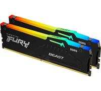 Kingston FURY Beast Black RGB 64GB (2x32GB) 5200MT/s DDR5 CL40 DIMM Desktop Gaming Memory Kit of 2 - KF552C40BBAK2-64