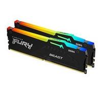 Kingston Technology FURY Beast RGB, 64 Go, 2 x 32 Go, DDR5, 5600 MHz, 288-pin DIMM KF556C40BBAK2-64