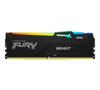 Kingston Fury Beast Noir RGB 64Go 5600MT/s DDR5 CL36 DIMM Mémoire pour PC de Gamer Module Simple AMD Expo/Intel XMP - KF556C36BBEA-64