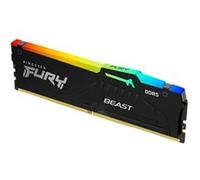Kingston Mémoire DDR5 FURY Beast RGB 8 Go 5600 MT/s DIMM 288 broches CL36 1.25 V on-die ECC Noir G