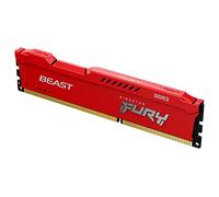 Kingston FURY Beast Rouge 8GB 1600MHz DDR3 CL10 Mémoire Kit pour PC Module Simple KF316C10BR/8