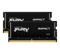 Kingston FURY Impact - DDR5 - kit - 32 Go: 2 x 16 Go - SO DIMM 262 broches - 6400 MHz / PC5-51200 - CL38 - 1.35 V - on-die ECC