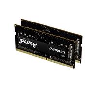 Kingston FURY Impact 16GB (2x8GB) 2666MHz DDR4 CL15 Mémoire d’ordinateur Portable Kit de 2 KF426S15IBK2/16