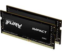Kingston FURY Impact 32GB (2x16GB) 3200MHz DDR4 CL20 Mémoire d’ordinateur Portable Kit de 2 KF432S20IB1K2/32