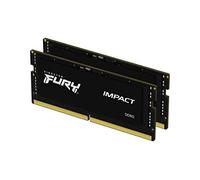 Kingston FURY Impact - DDR5 - kit - 64 Go: 2 x 32 Go - SO DIMM 262 broches - 4800 MHz / PC5-38400 - CL38 - 1.1 V - mémoire sans tampon - on-die ECC G