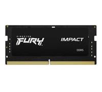 Kingston FURY Impact - DDR5 - kit - 16 Go: 2 x 8 Go - SO DIMM 262 broches - 4800 MHz / PC5-38400 - CL38 - 1.1 V - mémoire sans tampon - on-die ECC G