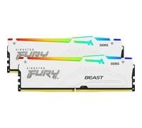 Kingston Technology FURY 32 Go 5600 MT/s DDR5 CL36 DIMM (Kits de 2) Beast White RGB EXPO