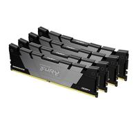 Kingston FURY Renegade 64Go 3200 DDR4 CL16 DIMM (Kit de 4) Mémoire pour PC de Gamer - KF432C16RB12K4/64