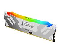 Kingston FURY Renegade RGB - DDR5 - module - 24 Go - DIMM 288 broches - 8000 MT/s / PC5-64000 - CL38 - 1.4 V - mémoire sans tampon - on-die ECC - blanc, argent