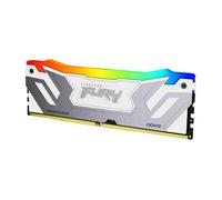 Kingston FURY Renegade DDR5 RGB Argent/Blanc XMP 24Go 8400MT/s CL40 CUDIMM Mémoire pour PC de Gamer Module Simple - KF584CU40RWA-24