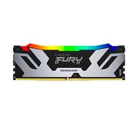 Kingston FURY Renegade DDR5 RGB Argent/Noir XMP 32Go 6400MT/s CL32 DIMM Mémoire pour PC de Gamer Module Simple - KF564C16RSA-16