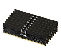 FURY Renegade Pro - DDR5 - kit - 128 Go: 8 x 16 Go - DIMM 288 broches - 6400 MHz / PC5-51200 - CL32 - 1.4 V - mémoire enregistré - ECC - noir