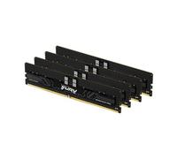 Kingston FURY Renegade Pro - DDR5 - kit - 64 Go: 4 x 16 Go - DIMM 288 broches - 5600 MT/s / PC5-44800 - CL28 - 1.35 V - mémoire enregistré - on-die ECC - noir