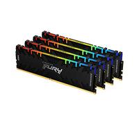 Kingston FURY Renegade RGB 32GB (4x8GB) 3600MT/s DDR4 CL16 Mémoire Kit pour PC Kit de 4 KF436C16RBAK4/32