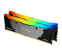 Kingston FURY Renegade RGB - DDR4 - kit - 32 Go: 2 x 16 Go - DIMM 288 broches - 3200 MHz / PC4-25600 - CL16 - 1.35 V - mémoire sans tampon - non ECC - noir